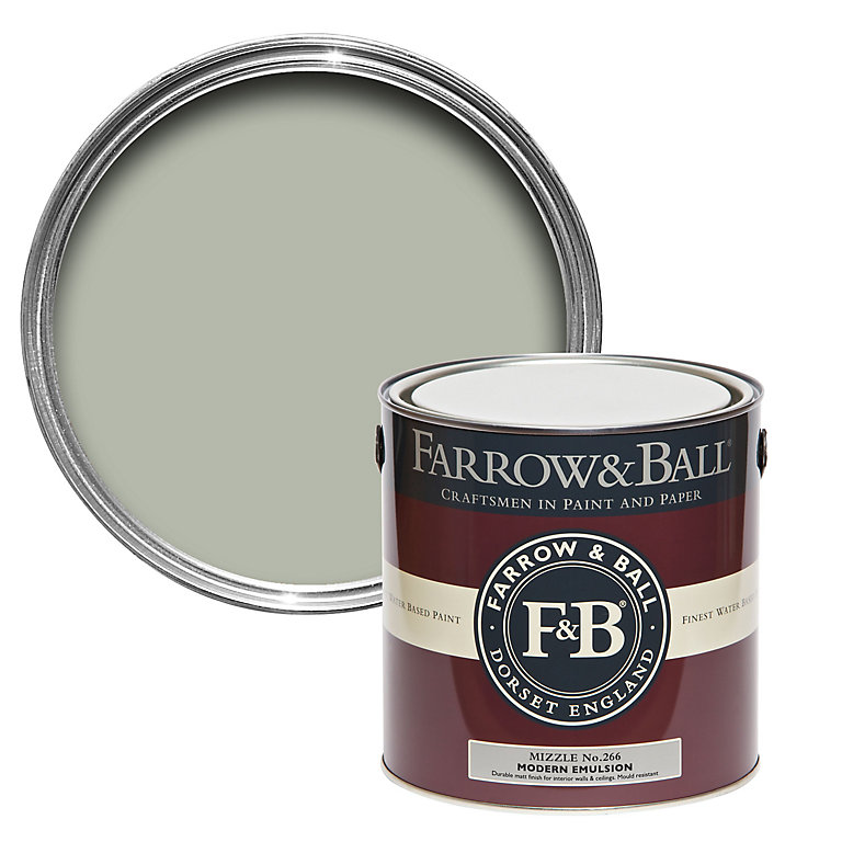 Product image for Farrow & Ball Modern Mizzle No.266 Matt Emulsion paint, 2.5L