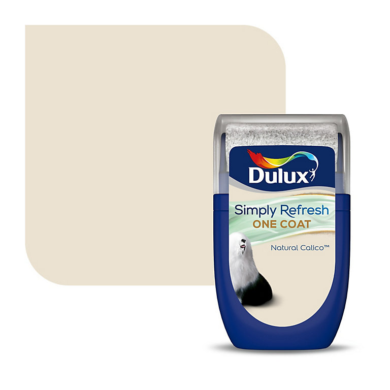 Product image for Dulux One coat Natural calico Matt Emulsion paint, 30ml Tester pot