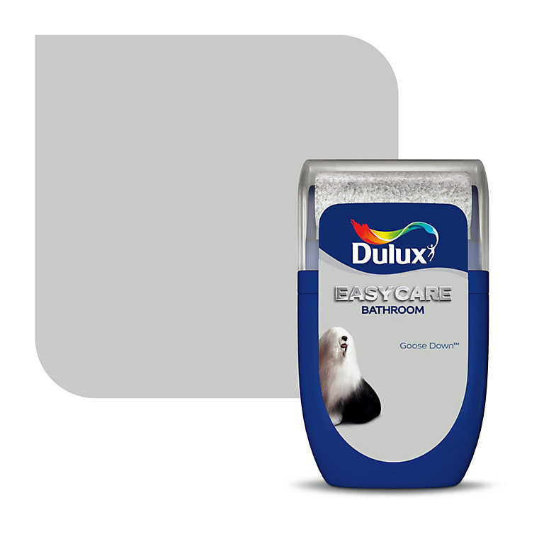 Product image for Dulux Easycare Bathroom Goose Down Soft sheen Wall paint, 30ml