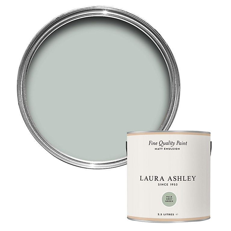 Product image for Laura Ashley Pale Grey Green Matt Emulsion paint, 2.5L