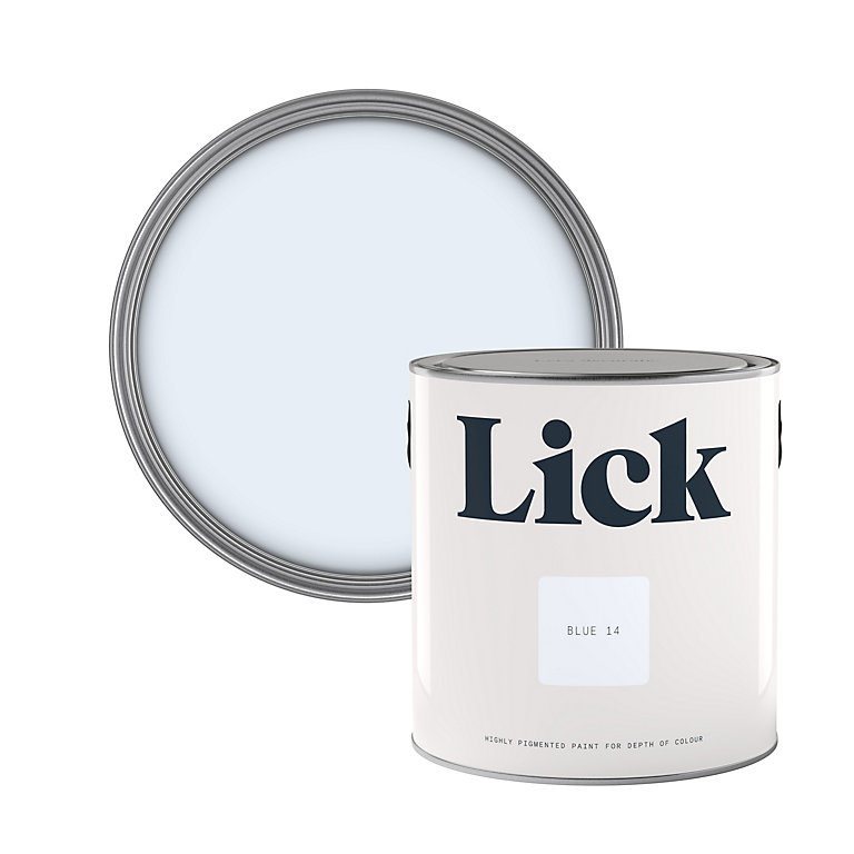 Product image for Lick Blue 14 Eggshell Emulsion paint, 2.5L