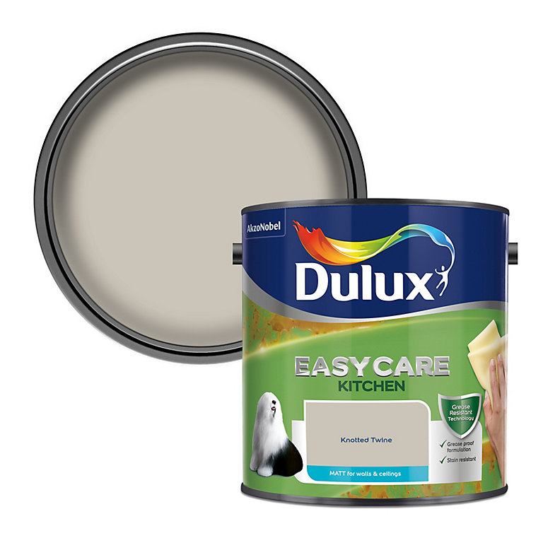 Product image for Dulux Easycare Kitchen Knotted Twine Matt Wall paint, 2.5L