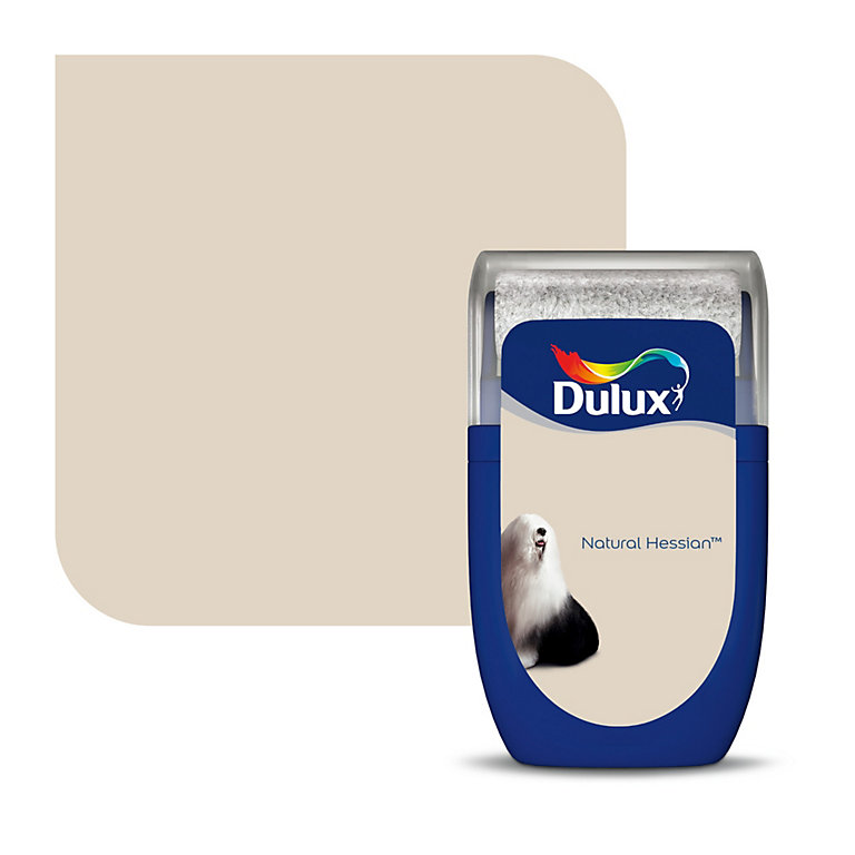Image of Dulux Standard Natural hessian Matt Emulsion paint, 30ml Tester pot