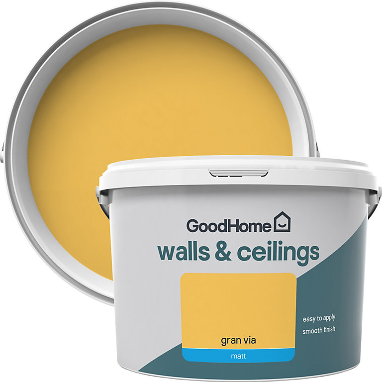 Product image for GoodHome Walls & ceilings Gran via Matt Emulsion paint, 2.5L