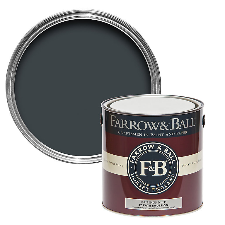 Product image for Farrow & Ball Estate Railings No.31 Matt Emulsion paint, 2.5L