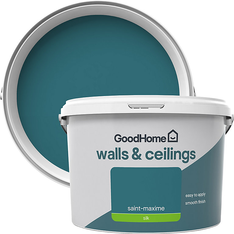 Product image for GoodHome Walls & ceilings Saint-maxime Silk Emulsion paint, 2.5L
