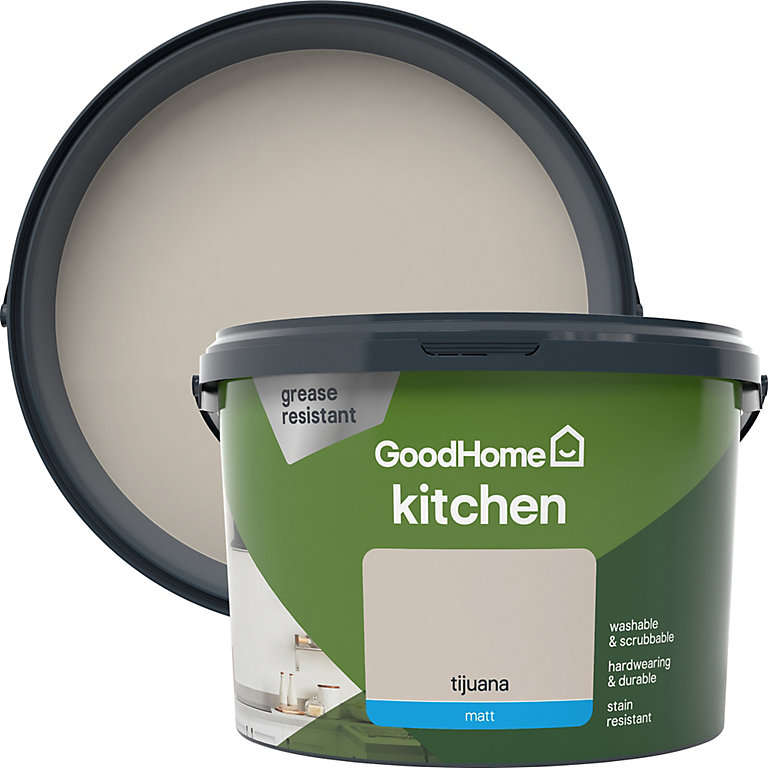 Product image for GoodHome Kitchen Tijuana Matt Emulsion paint, 2.5L
