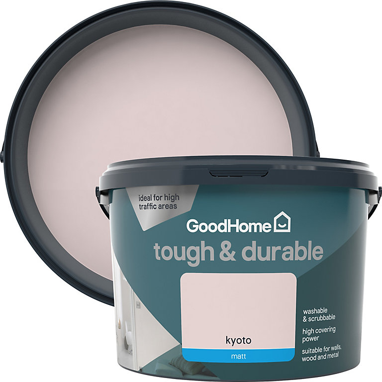 Product image for GoodHome Durable Kyoto Matt Emulsion paint, 2.5L