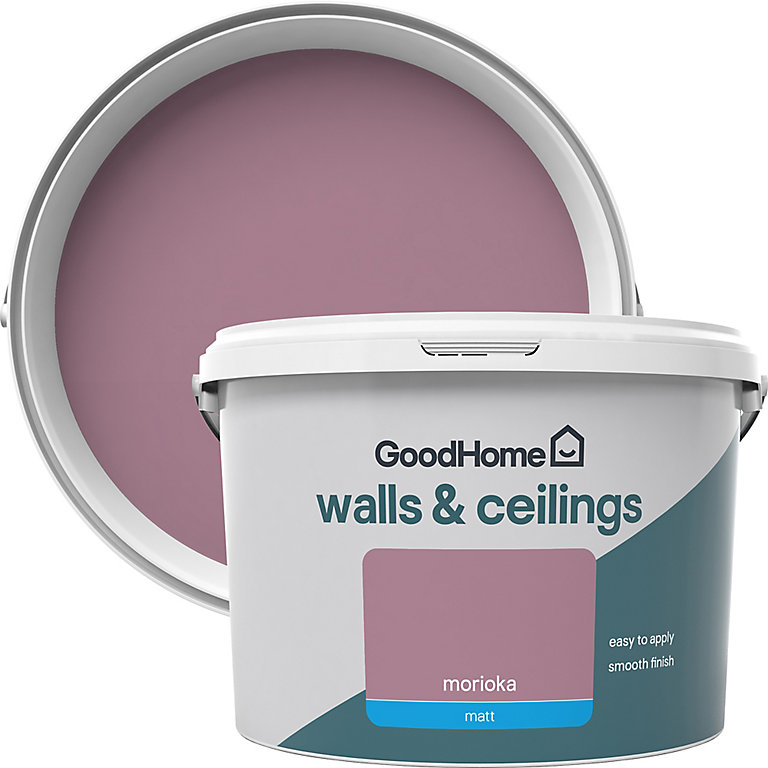 Product image for GoodHome Walls & ceilings Morioka Matt Emulsion paint, 2.5L