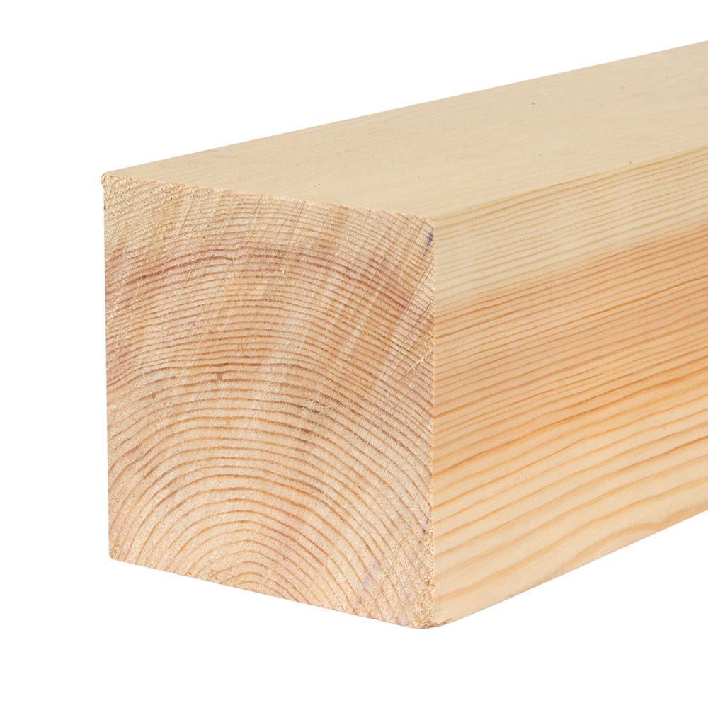 Product image for 100mm X 100mm Planed Softwood PAR Timber (4'' X 4'') Finish 94mm X 94mm