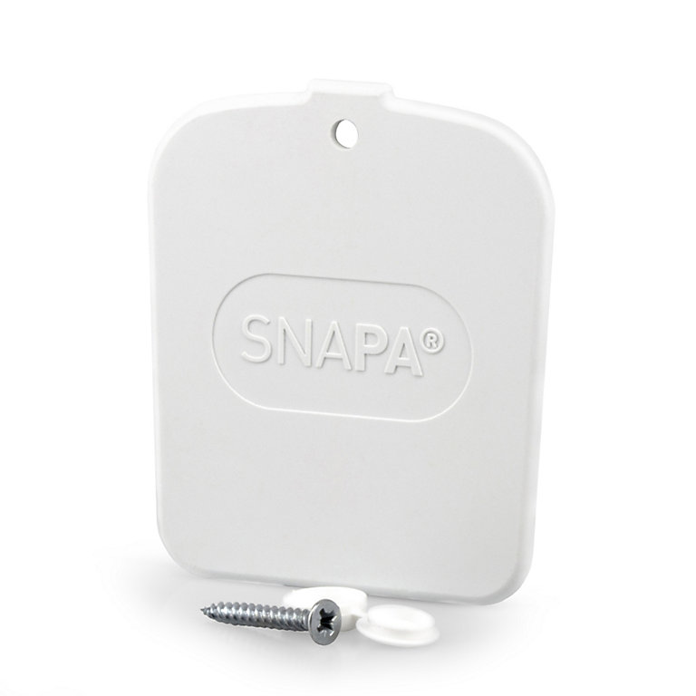 Image of SNAPA White End cap (L)61mm (W)64mm (T)3mm