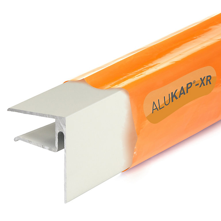 Product image for Alukap XR White Endstop (L)4800mm (W)40mm (T)50mm