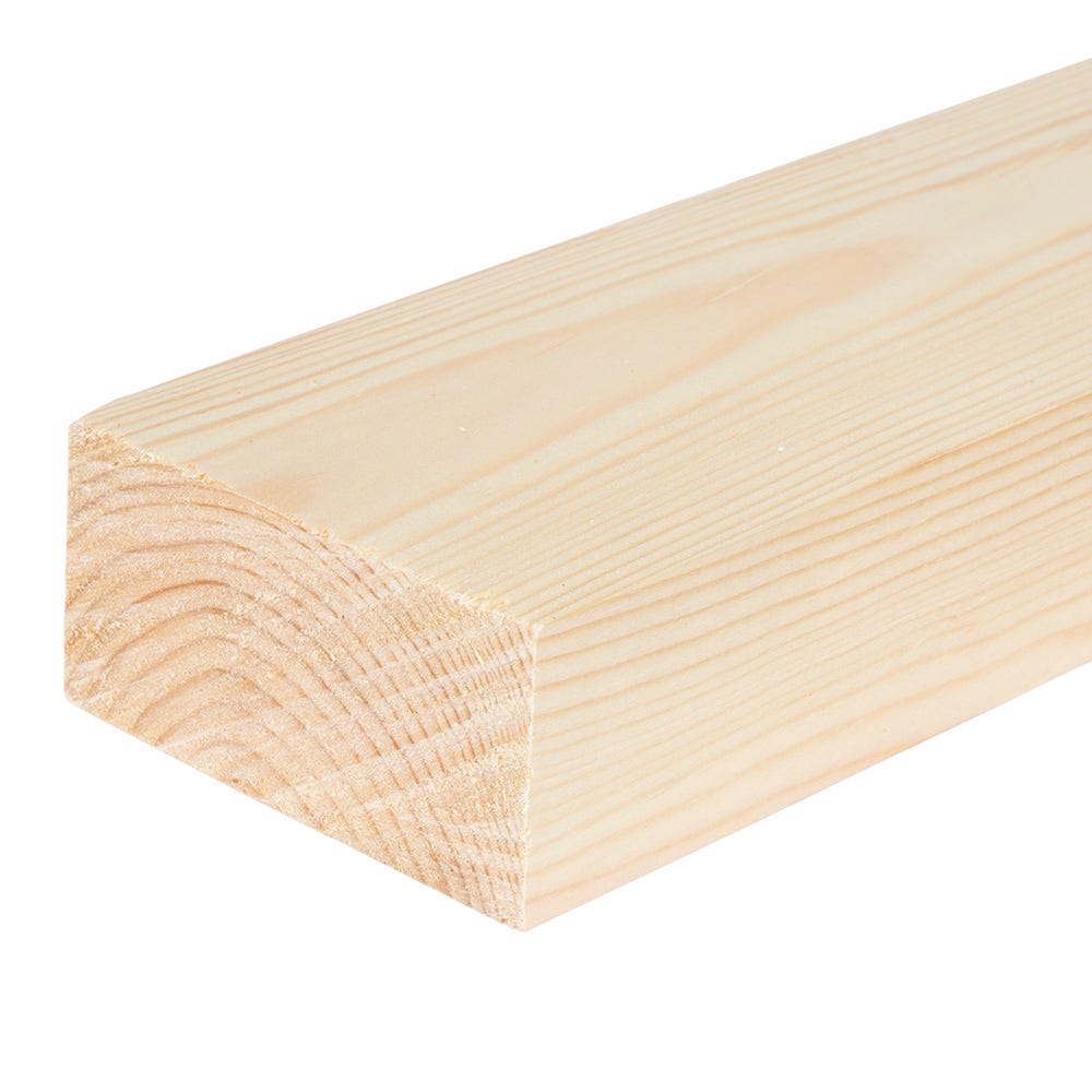 Product image for 50mm X 100mm Planed Softwood PAR Timber (4'' X 2'') Finish 44mm X 94mm
