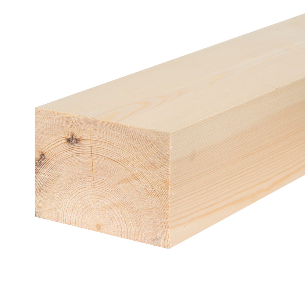 Product image for 75mm X 100mm Planed Softwood PAR Timber (4'' X 3'') Finish 69mm X 94mm