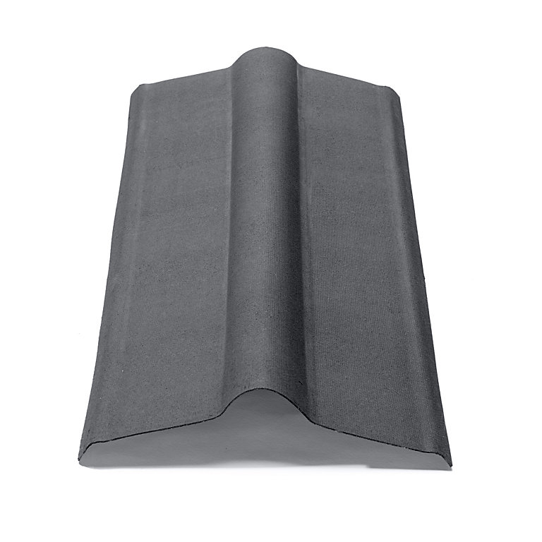 Image of Onduline Black Bitumen Ridge piece (L)1000mm (W)420mm