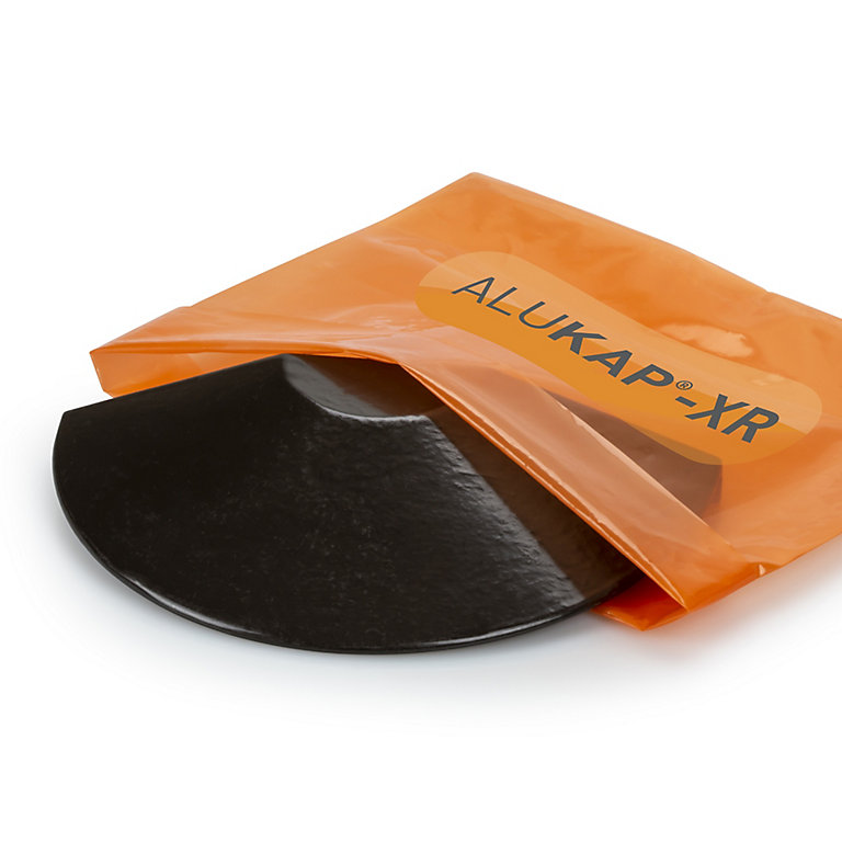 Image of Alukap XR Brown Ridge radius end cap (L)180mm (W)100mm