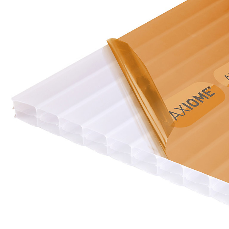 Image of Axiome Opal effect Polycarbonate Multiwall Roofing sheet (L)2.5m (W)690mm (T)16mm