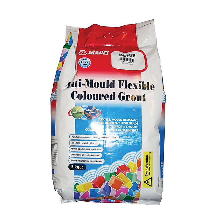 Product image for Mapei Beige Flexible Grout, 5kg