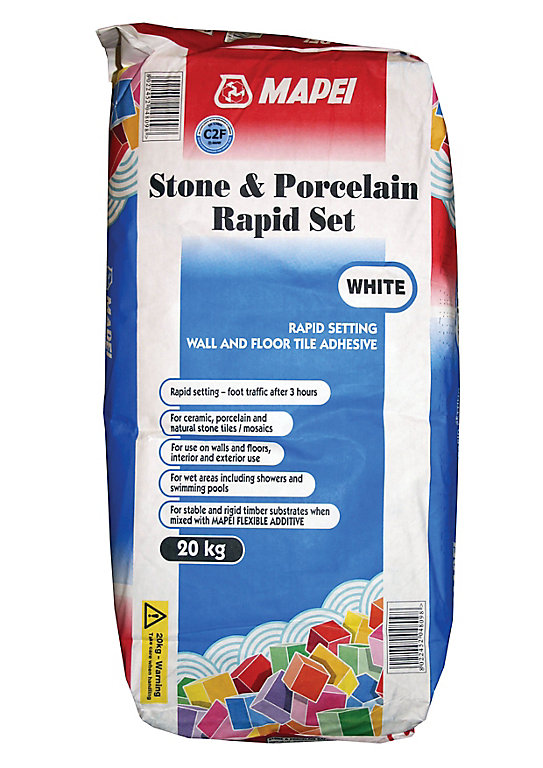 Product image for Mapei Rapid set White Adhesive, 20kg