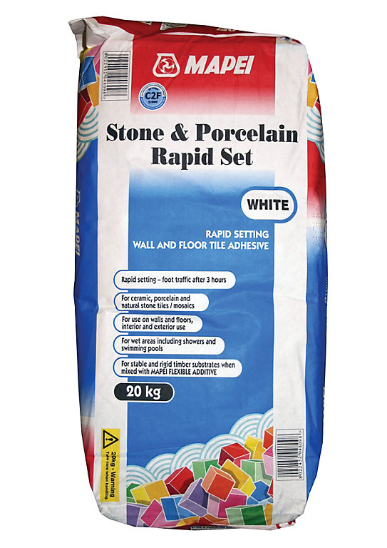 Product image for Mapei Rapid set White Adhesive, 20kg