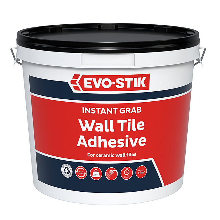 Product image for Evo-Stik Ready mixed Cream Wall tile Adhesive, 14.7kg