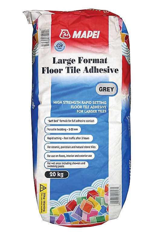 Product image for Mapei Large format Grey Floor tile Adhesive, 20kg