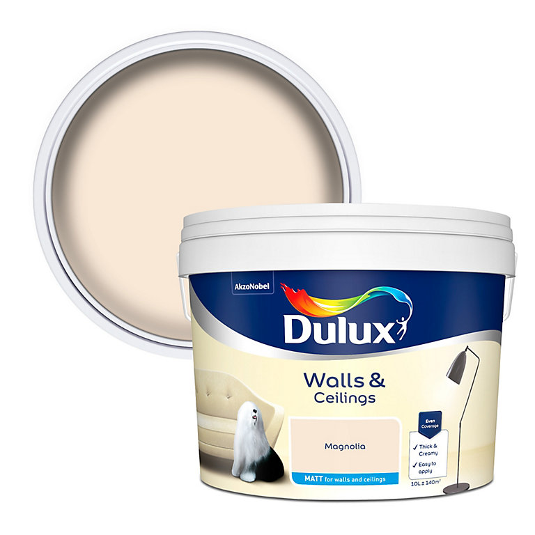 Product image for Dulux Magnolia Matt Emulsion paint, 10L