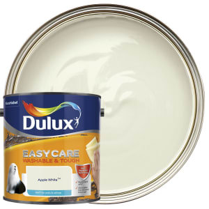 Product image for Dulux Easycare Apple white Matt Emulsion paint, 2.5L