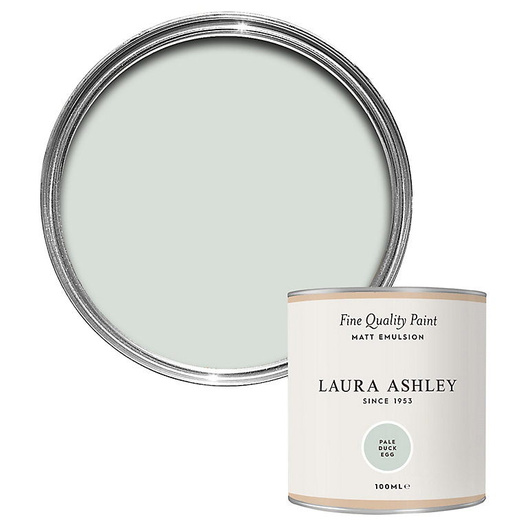 Product image for Laura Ashley Pale Duck Egg Matt Emulsion paint, 100ml