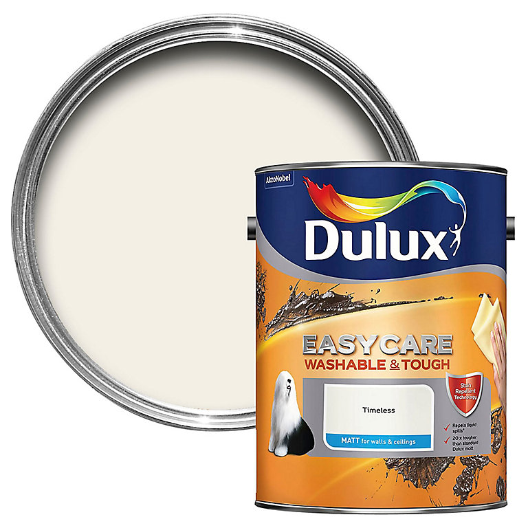 Product image for Dulux Easycare Timeless Matt Emulsion paint, 5L