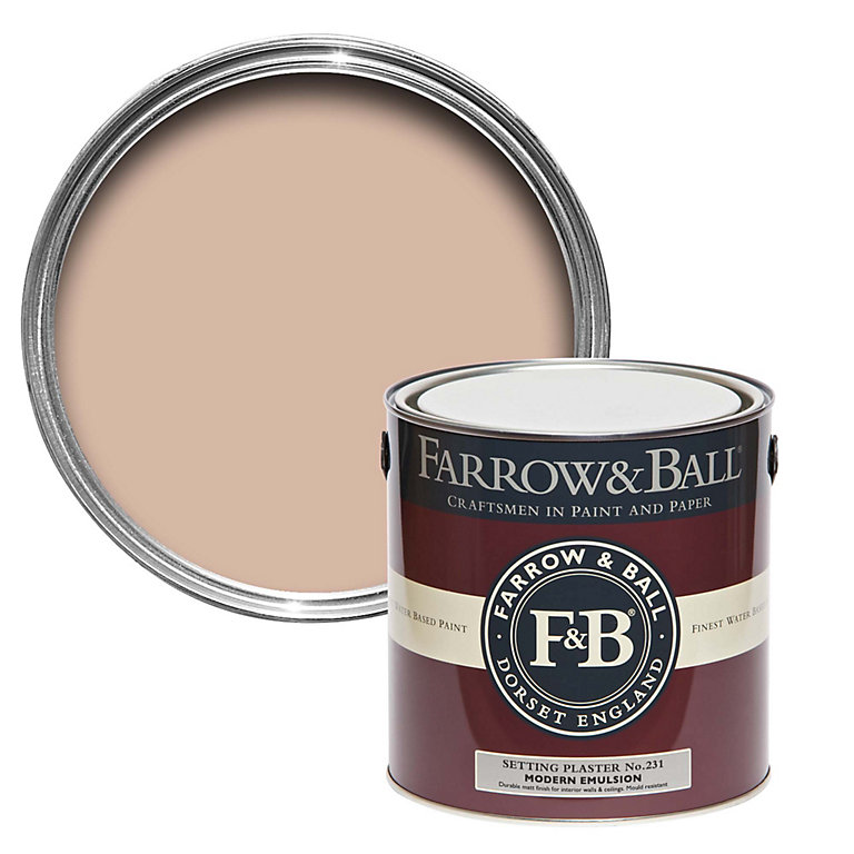 Product image for Farrow & Ball Modern Setting Plaster No.231 Matt Emulsion paint, 2.5L