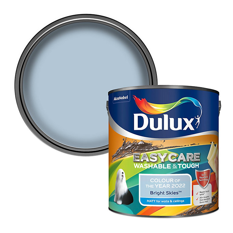 Product image for Dulux Easycare Bright Skies Matt Emulsion paint, 2.5L