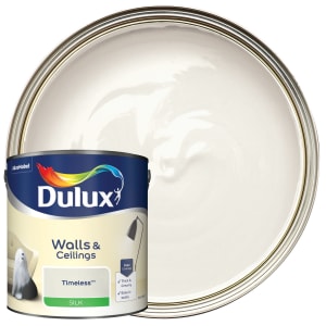 Product image for Dulux Walls & ceilings Timeless Silk Emulsion paint, 2.5L