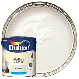 Product image for Dulux Walls & ceilings Timeless Matt Emulsion paint, 2.5L