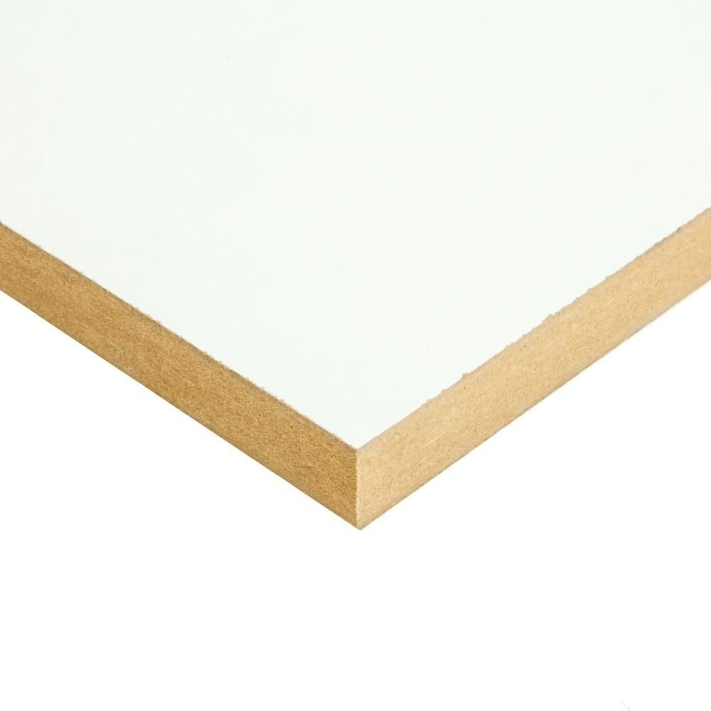 Product image for 18mm White Melamine Faced MDF Board 2440mm x 1220mm