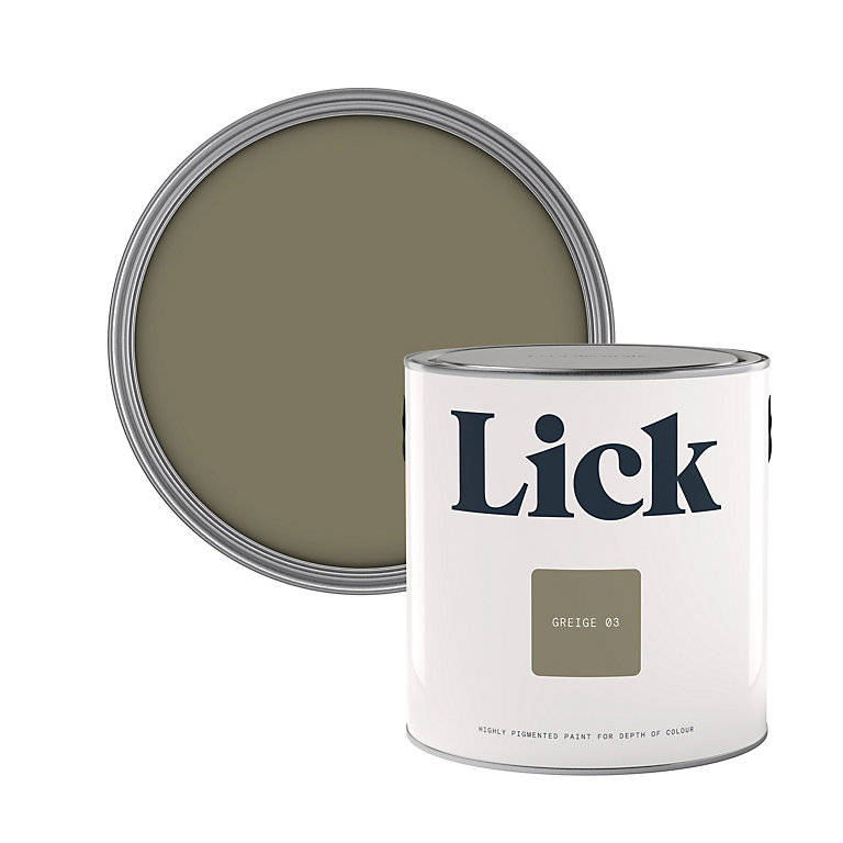 Product image for Lick Greige 03 Eggshell Emulsion paint, 2.5L