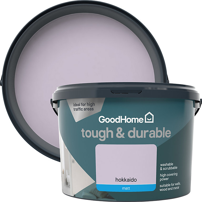 Product image for GoodHome Durable Hokkaido Matt Emulsion paint, 2.5L
