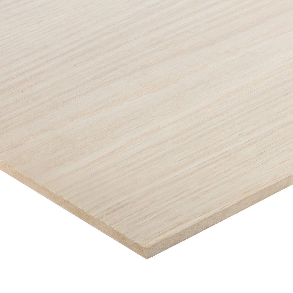 Image of 6mm American White Oak Veneered MDF Board A/B Grade 2440mm X 1220mm (8' X 4')