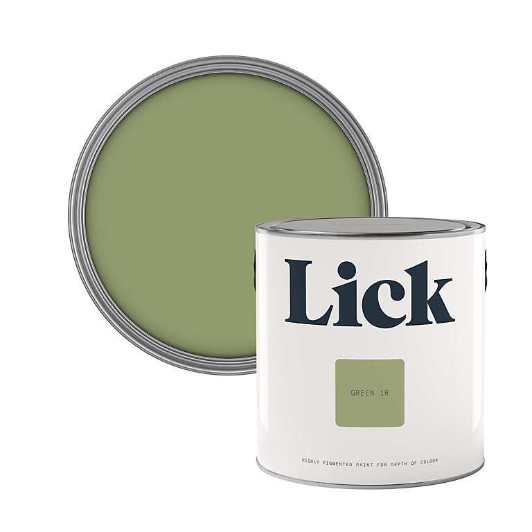Product image for Lick Green 18 Eggshell Emulsion paint, 2.5L