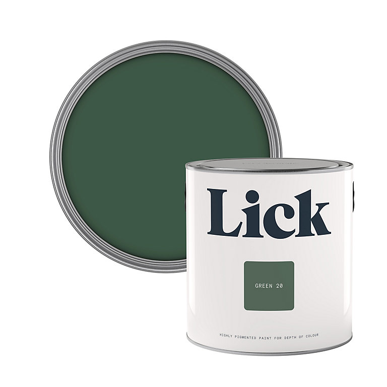 Product image for Lick Green 20 Eggshell Emulsion paint, 2.5L