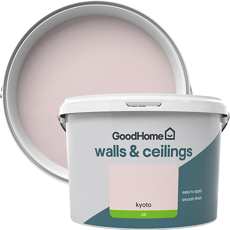 Product image for GoodHome Walls & ceilings Kyoto Silk Emulsion paint, 2.5L