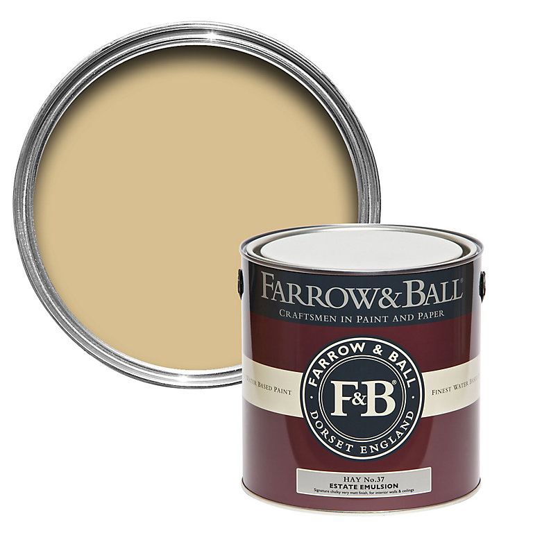 Product image for Farrow & Ball Estate Hay No.37 Matt Emulsion paint, 2.5L
