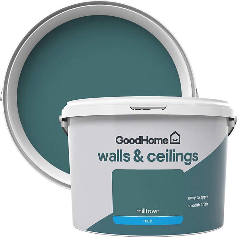 Product image for GoodHome Walls & ceilings Milltown Matt Emulsion paint, 2.5L