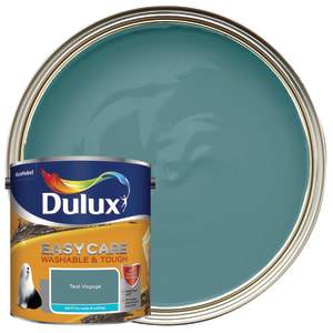 Product image for Dulux Easycare Teal Voyage Matt Wall paint, 2.5L