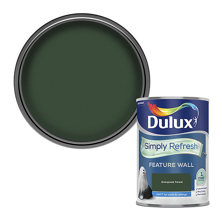 Product image for Dulux One coat Everglade forest Matt Emulsion paint, 1.25L