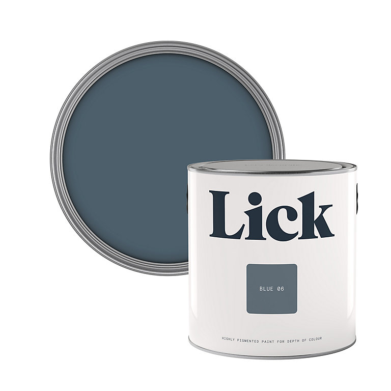 Product image for Lick Blue 06 Eggshell Emulsion paint, 2.5L