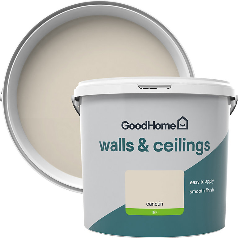 Product image for GoodHome Walls & ceilings Cancun Silk Emulsion paint, 5L