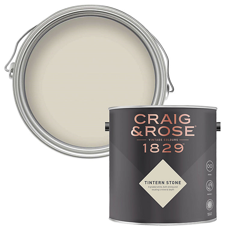 Product image for Craig & Rose 1829 Tintern Stone Chalky Emulsion paint, 2.5L