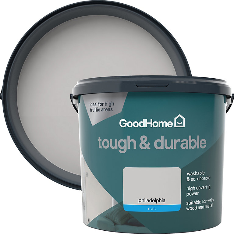 Product image for GoodHome Durable Philadelphia Matt Emulsion paint, 5L