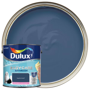 Product image for Dulux Easycare Bathroom Sapphire Salute Soft sheen Wall paint, 2.5L